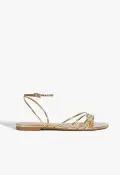 Inez Specchio Leather Sandal