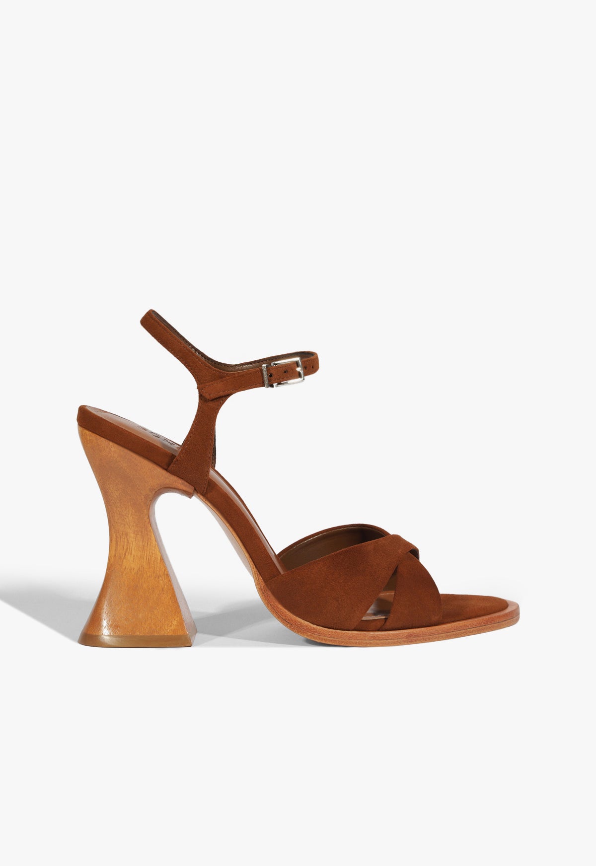 Hilda Curve Suede Sandal