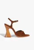 Hilda Curve Suede Sandal