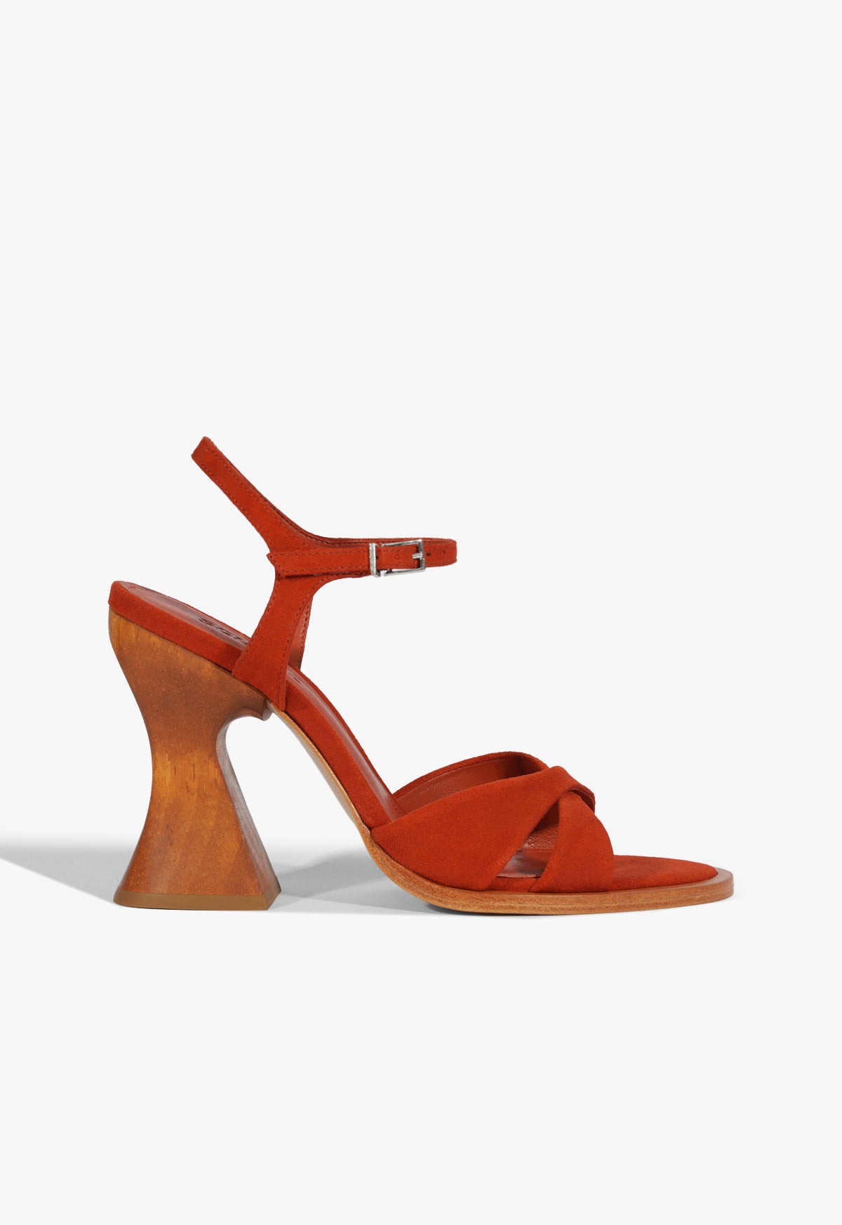 Hilda Curve Suede Sandal