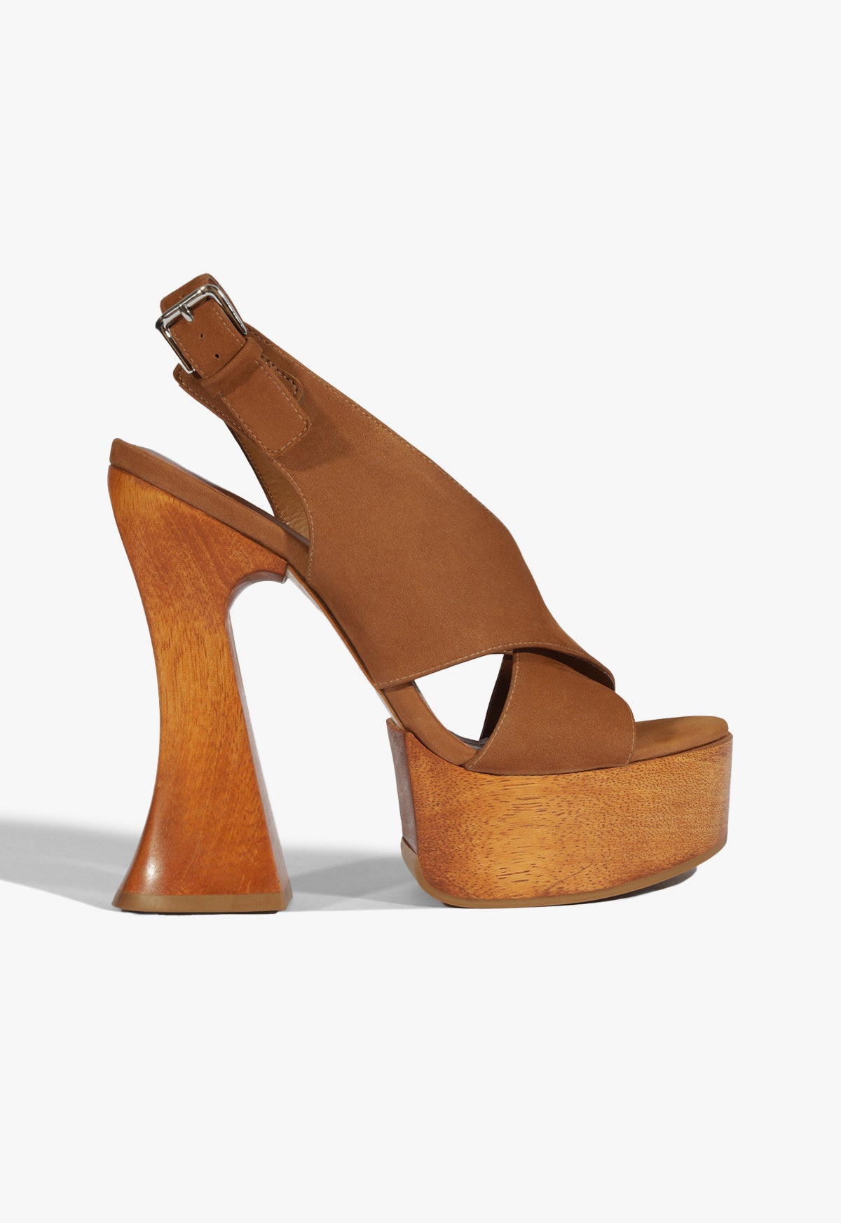 Jennifer Platform Suede Sandal