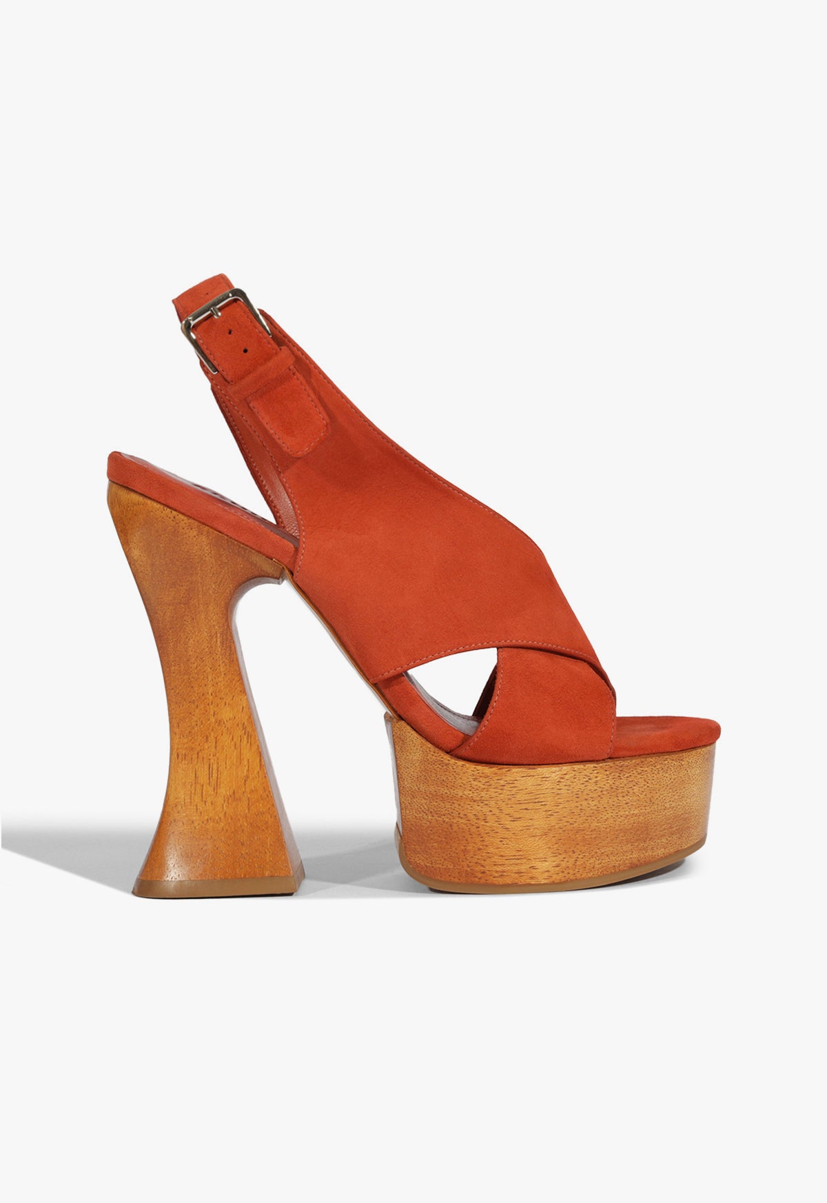 Jennifer Platform Suede Sandal
